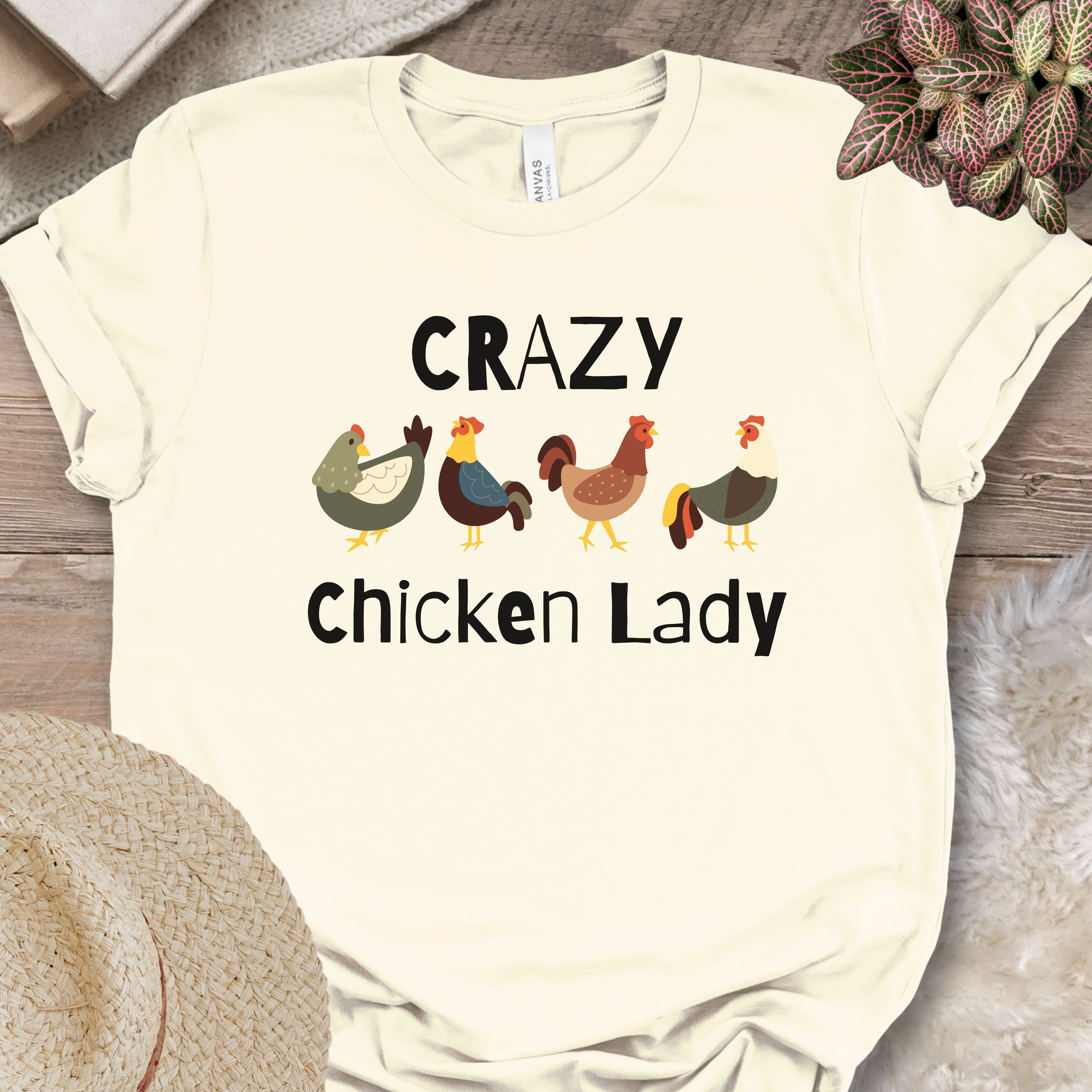 Crazy Chicken Lady T-shirt