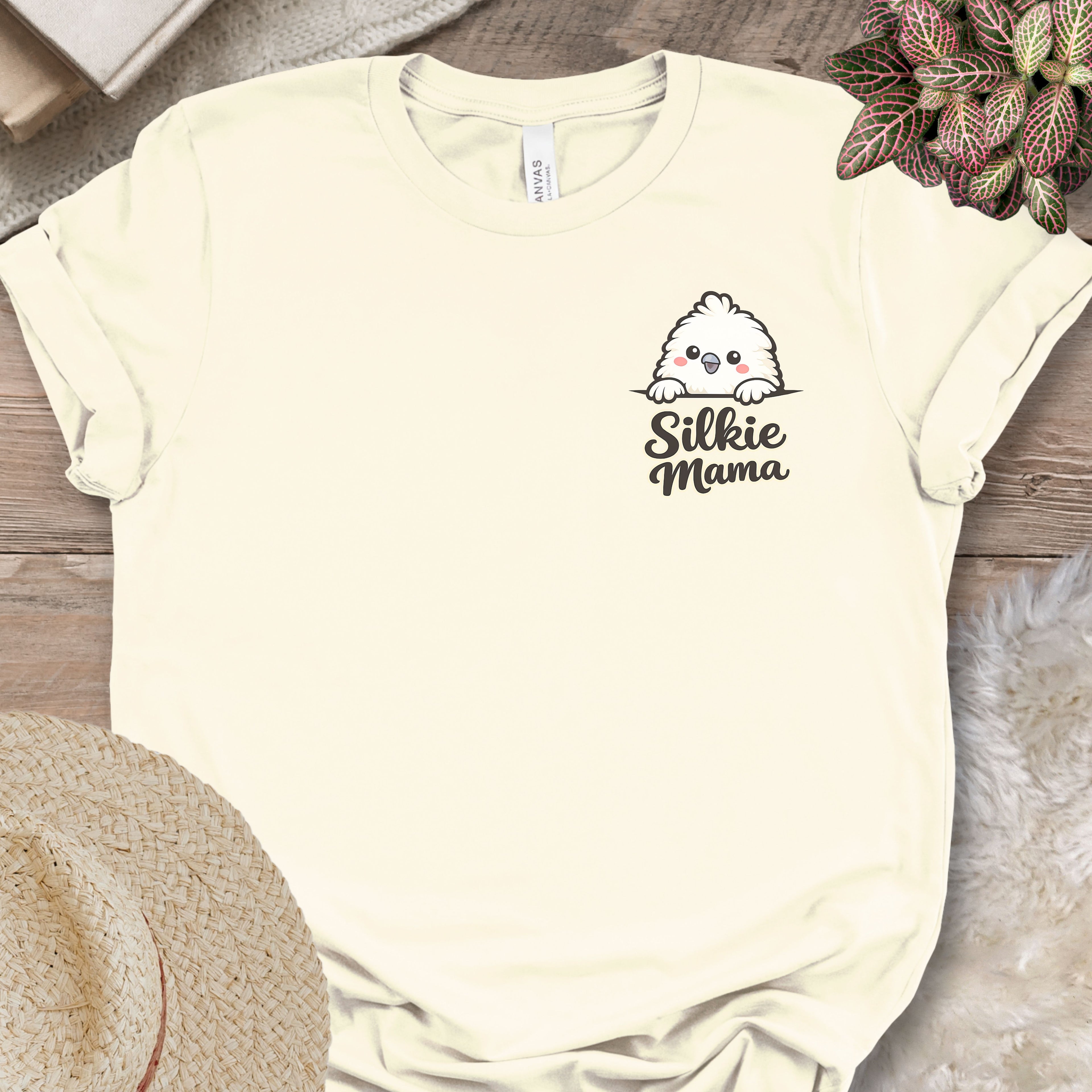 Silkie Mama Chest Print T-Shirt