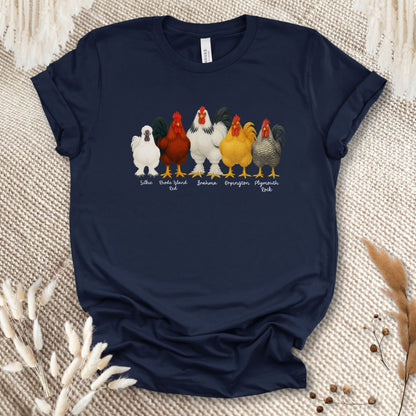 Rooster Roster Chicken T-Shirt