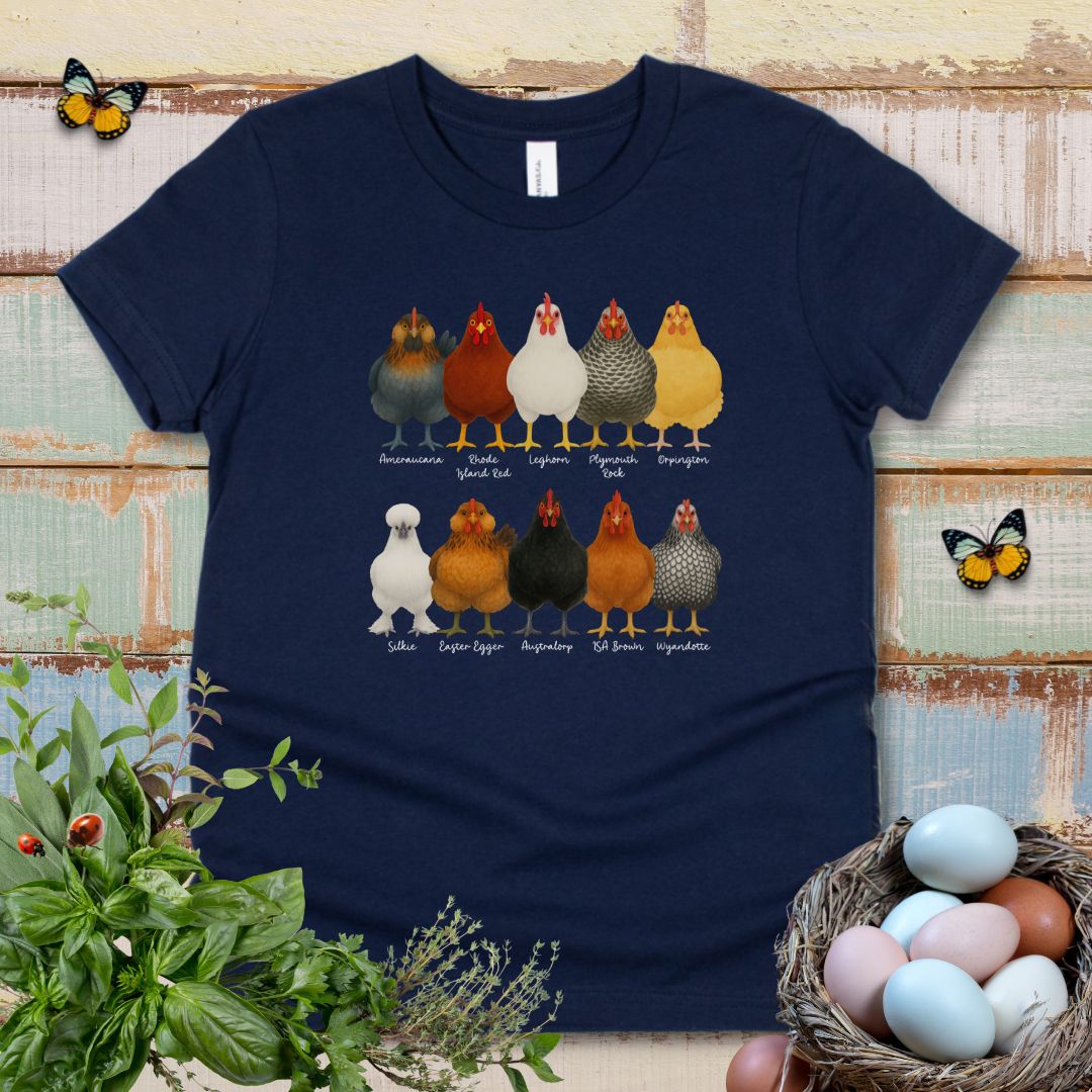 Fancy Chicken Breeds Kids T-Shirt