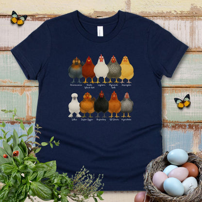 Fancy Chicken Breeds Kids T-Shirt