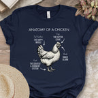 Chicken Anatomy Diagram T-Shirt
