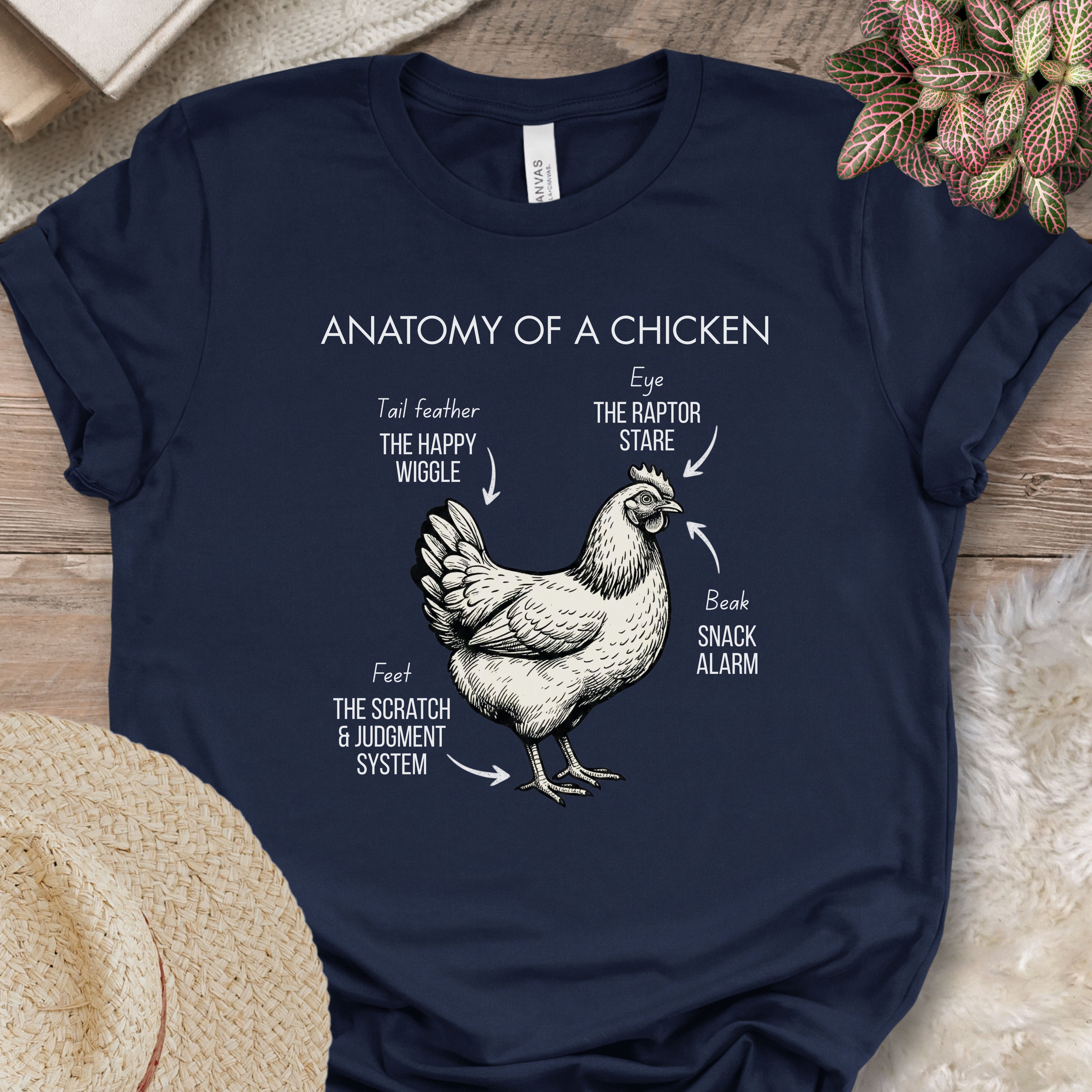 Chicken Anatomy Diagram T-Shirt