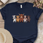 Cartoon Cow Breeds Tee