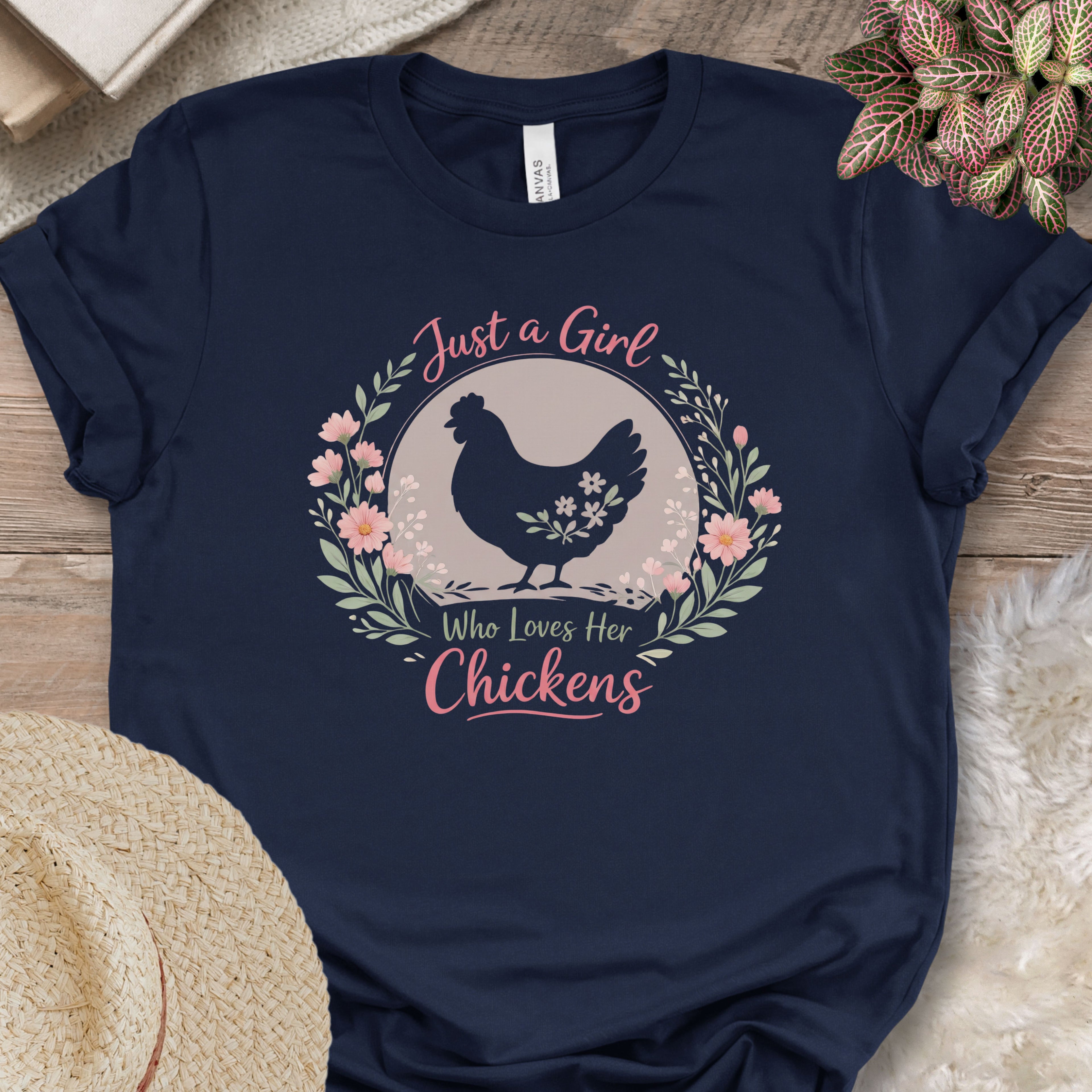 Girl Who Loves Chickens Shirt