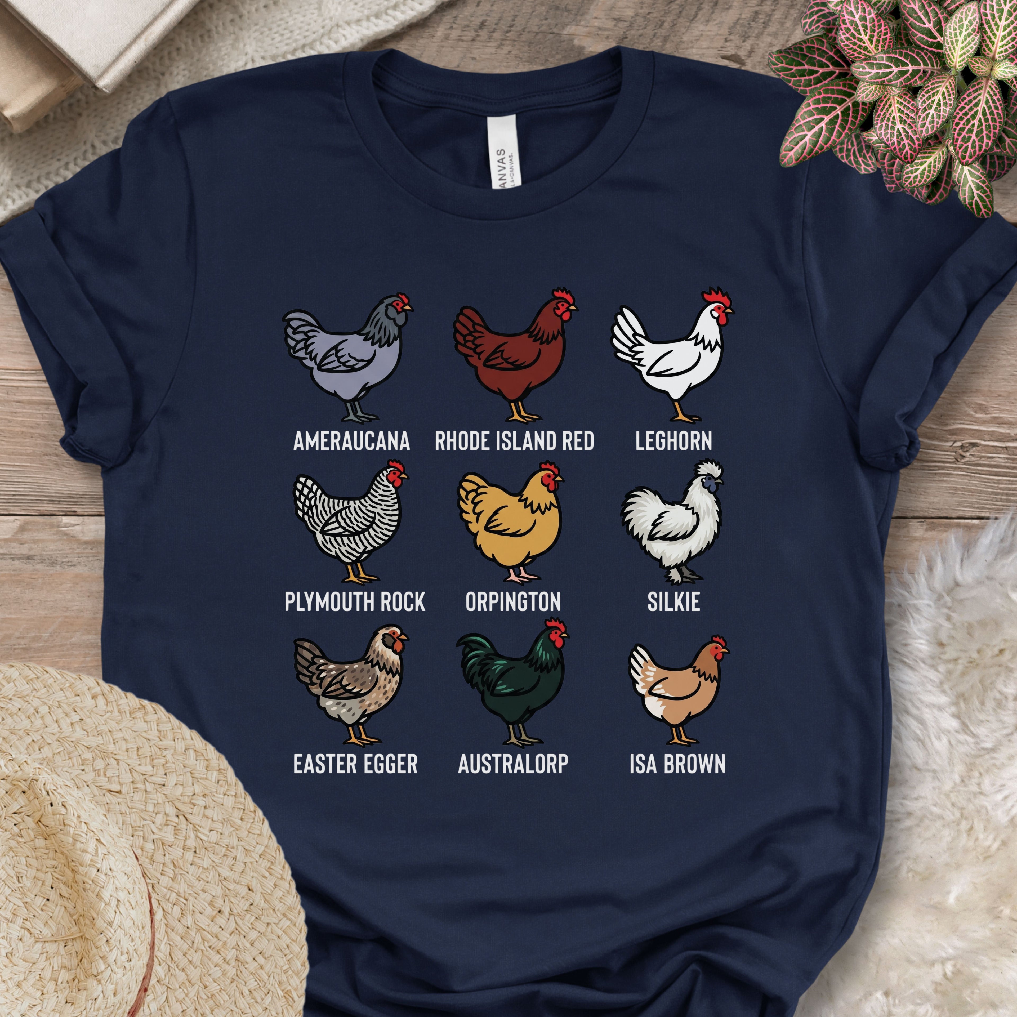 Chicken Breeds Lineup T-Shirt
