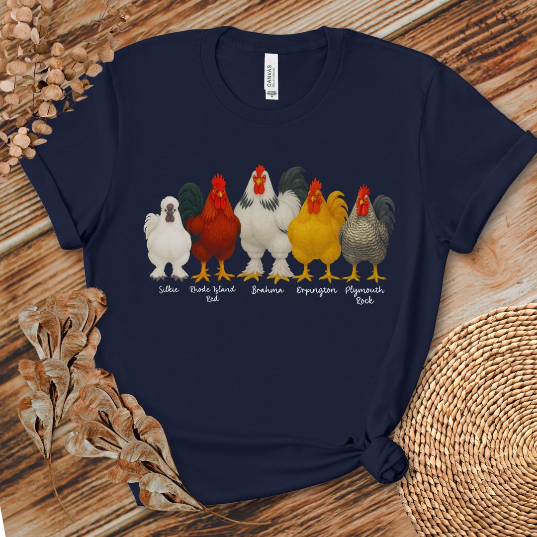 Rooster Roster Chicken T-Shirt