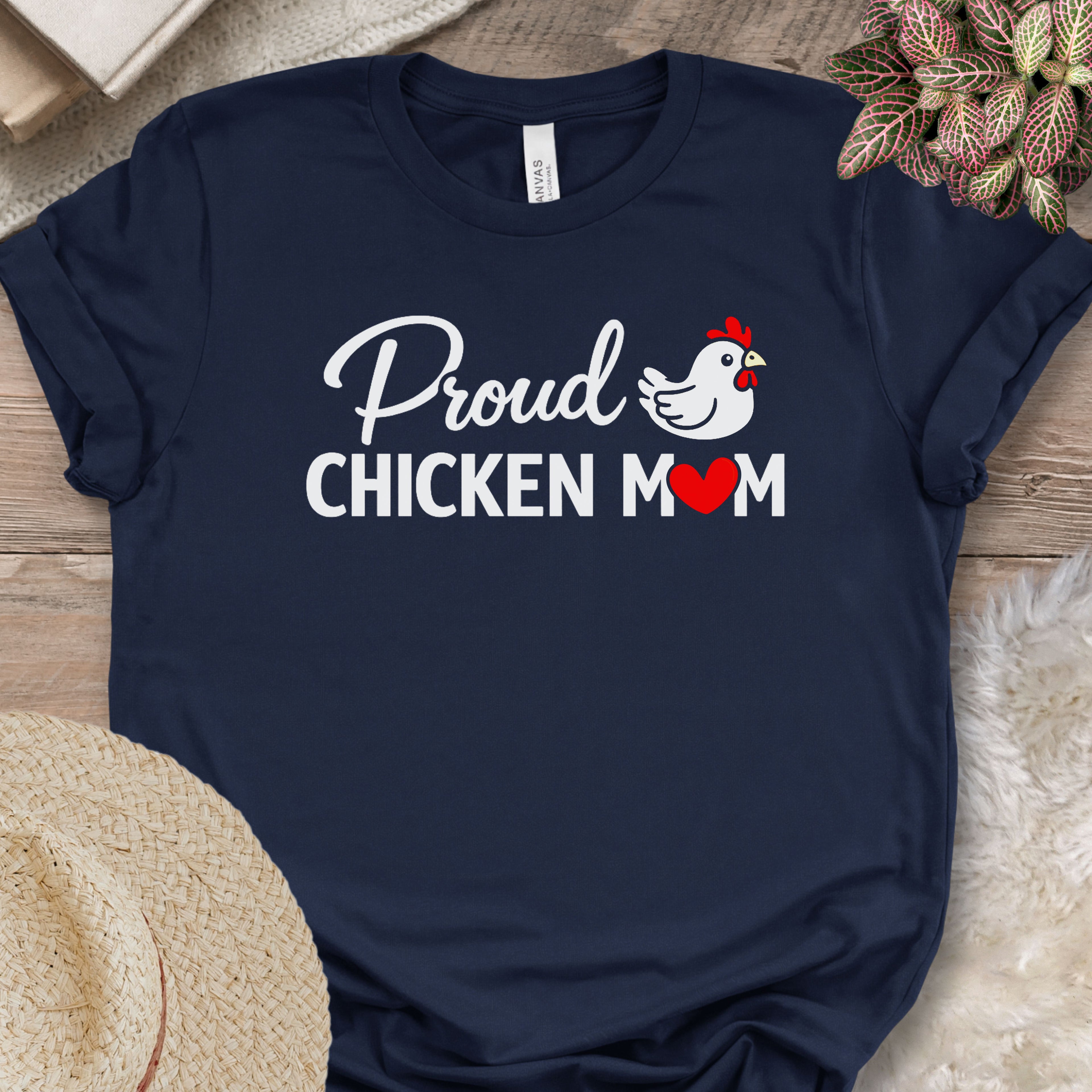 Proud Backyard Hen Mom Tee