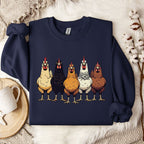 Multicolor Chicken Lineup Crewneck