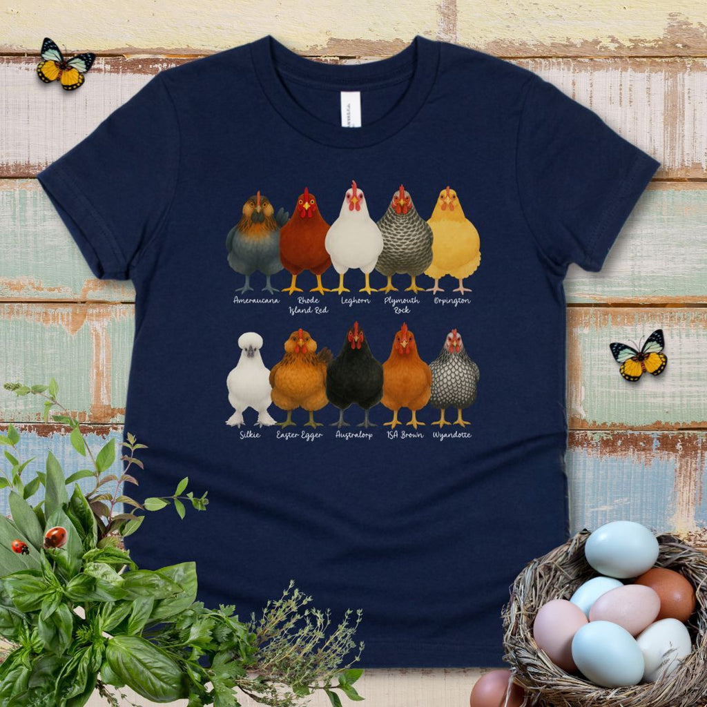 Kids Fancy Chicken Breeds Tee