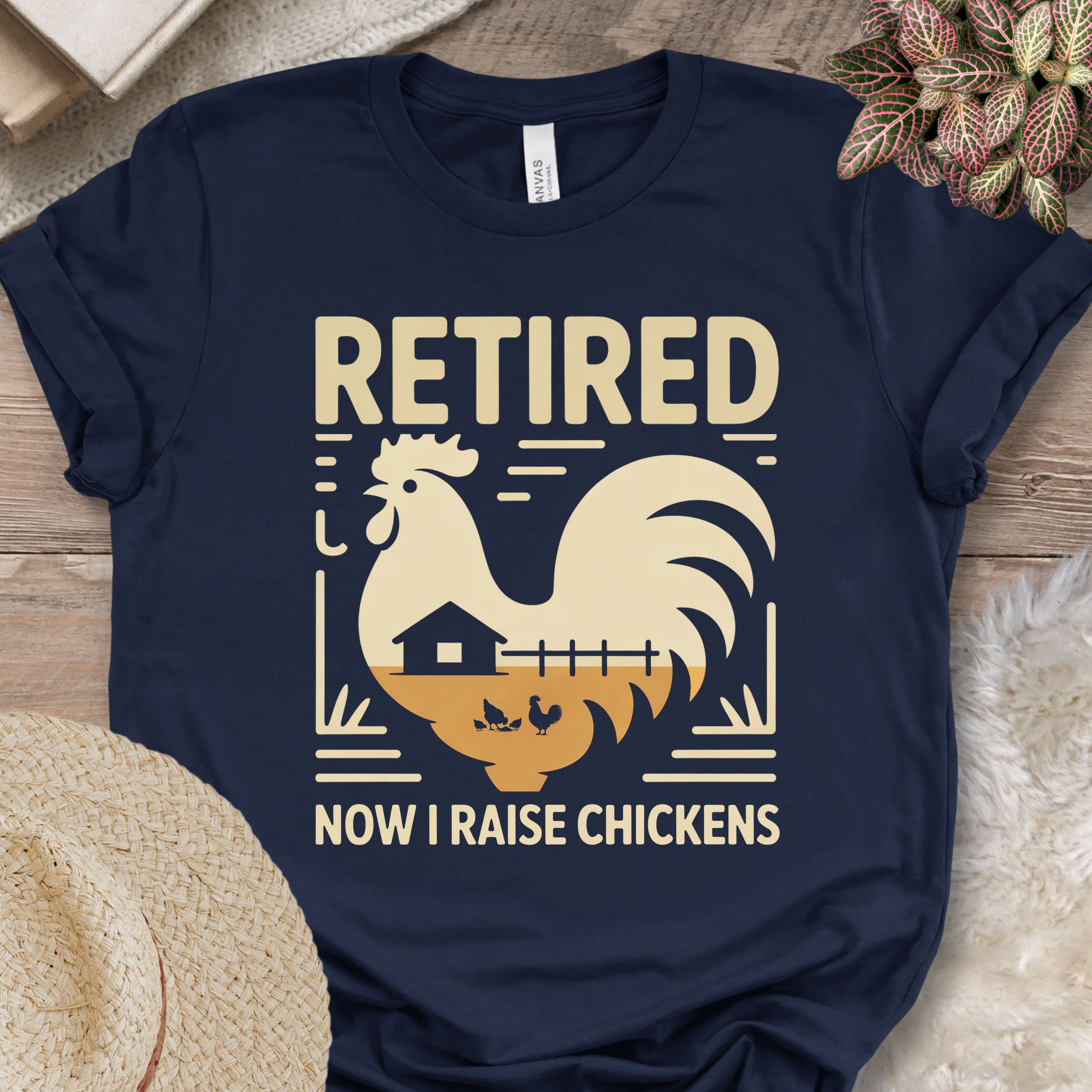 Retired Raising Chickens T-Shirt