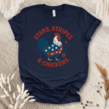 Stars Stripes Chickens Shirt