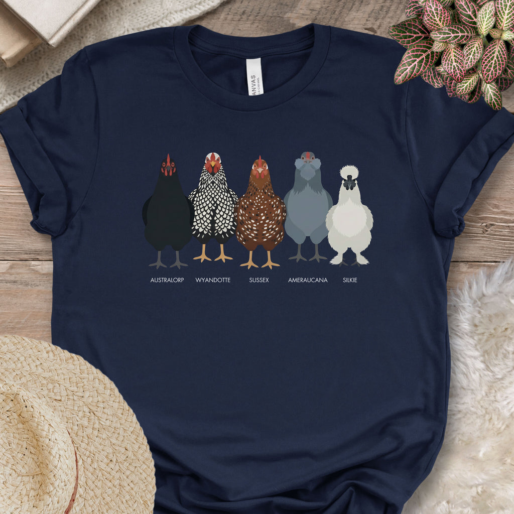 Backyard Chicken Breeds Tee (B)