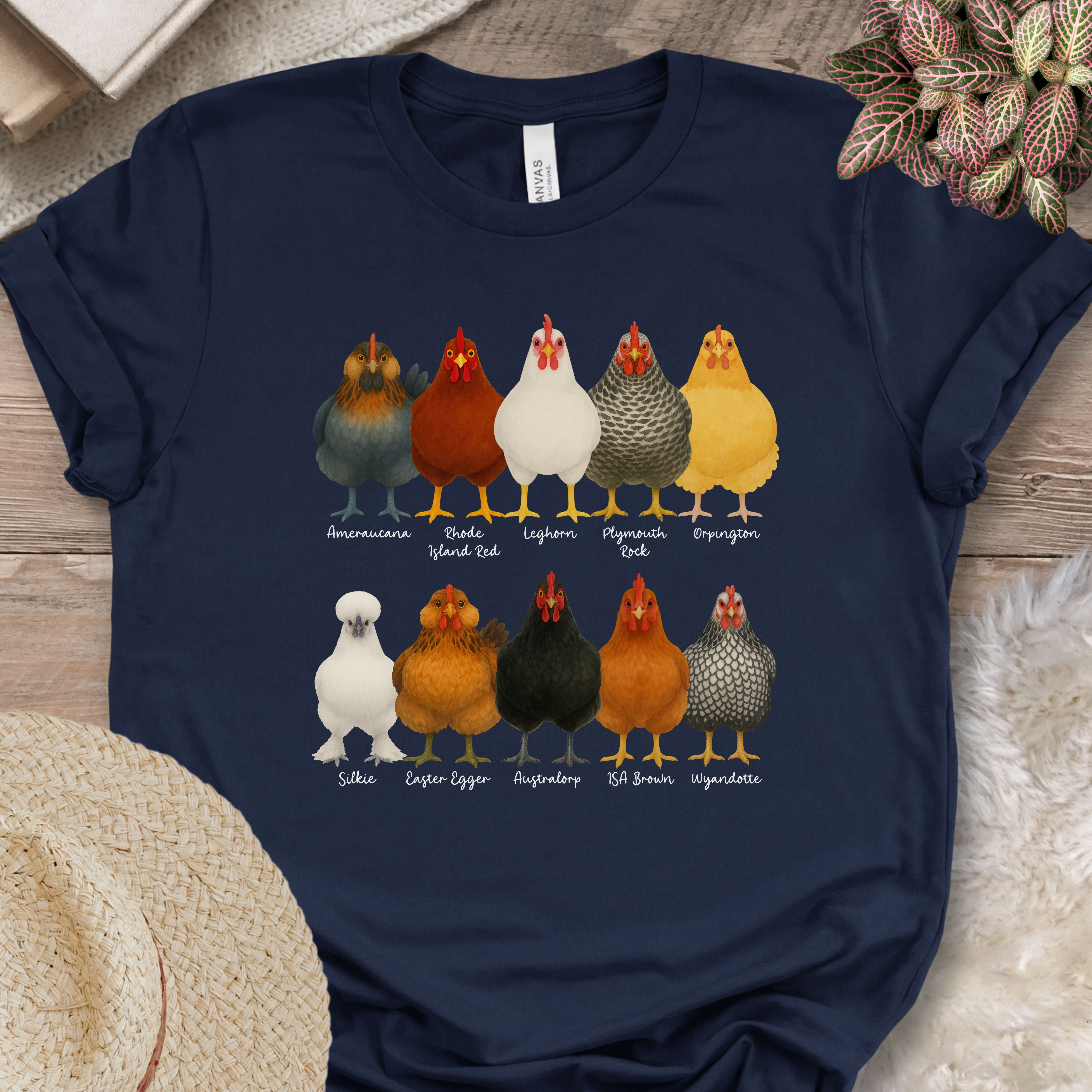 Fancy Chicken Breeds T-Shirt – Farm Fauna Co