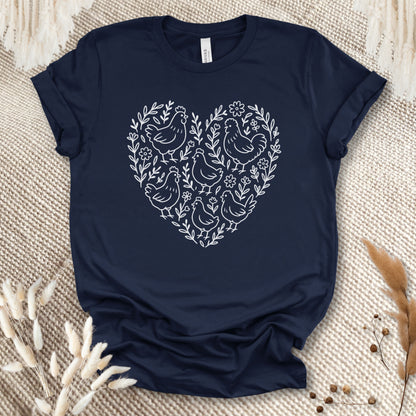 Chicken Heart Floral Tee