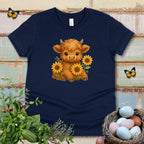 Kids Sunflower Cow Tee