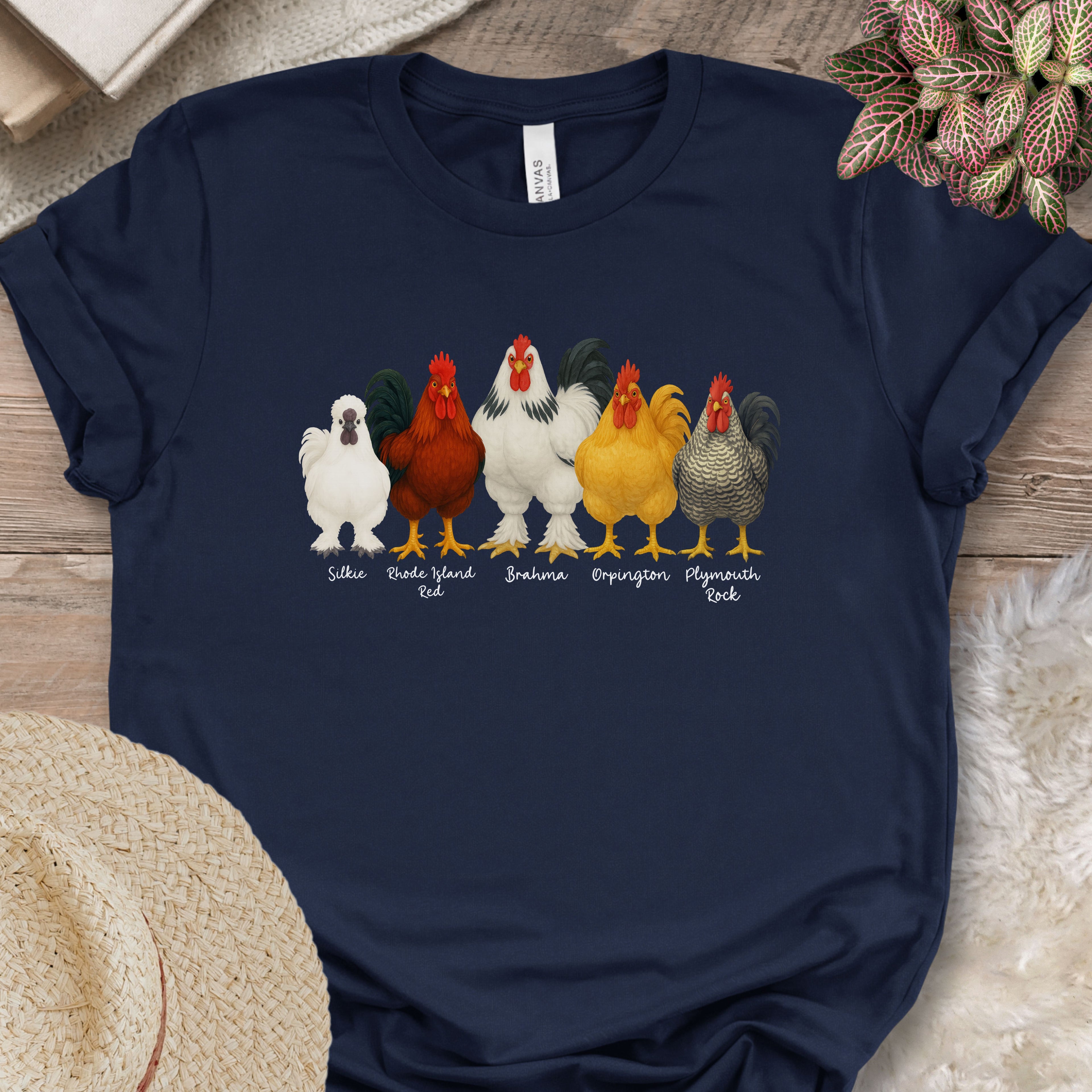 Rooster Roster Chicken T-Shirt