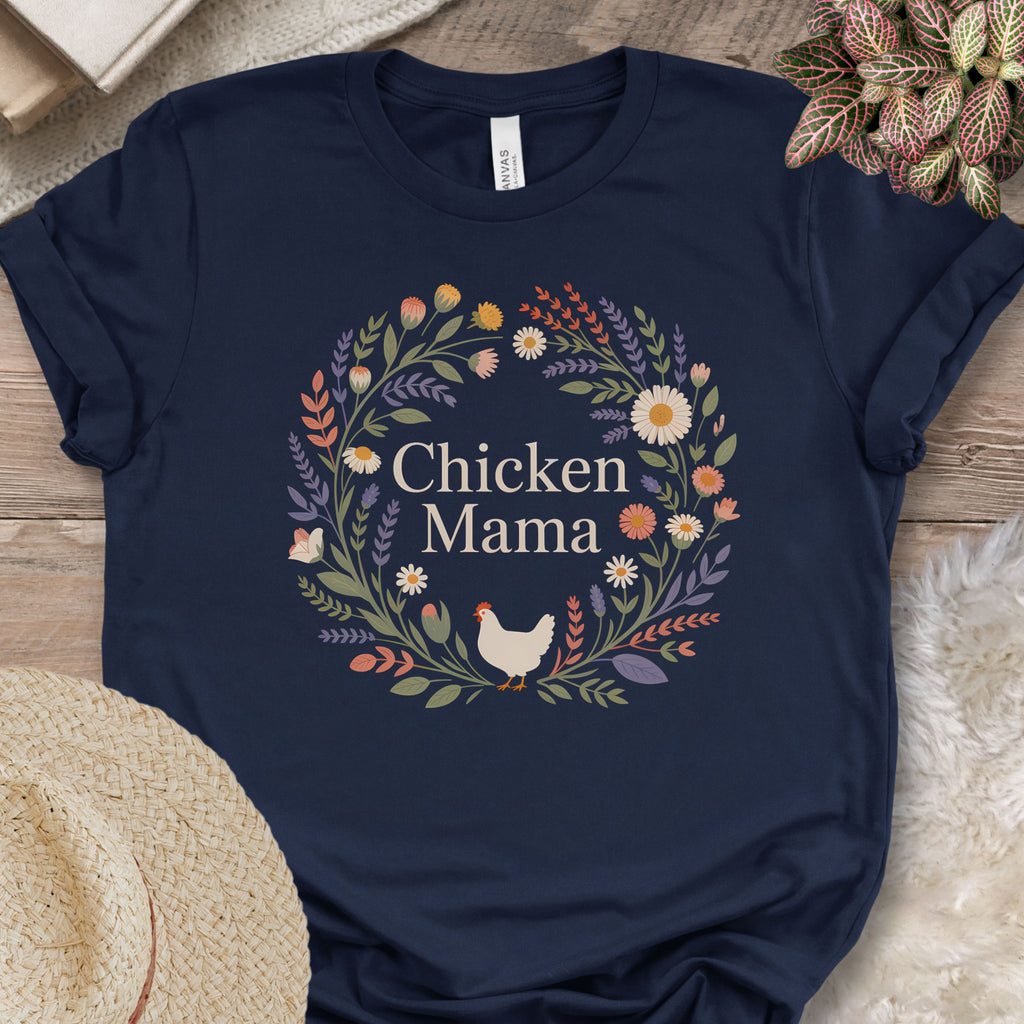 Floral Poultry Caregiver Graphic T-Shirt