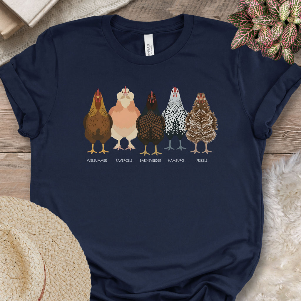 Backyard Chicken Breeds Tee (D)
