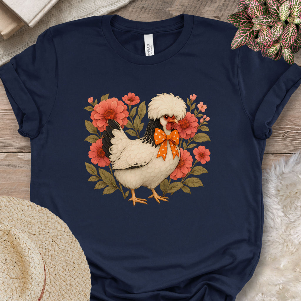 Floral Polish Chicken Shirt