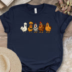 Cartoon Chicken Breeds Tee