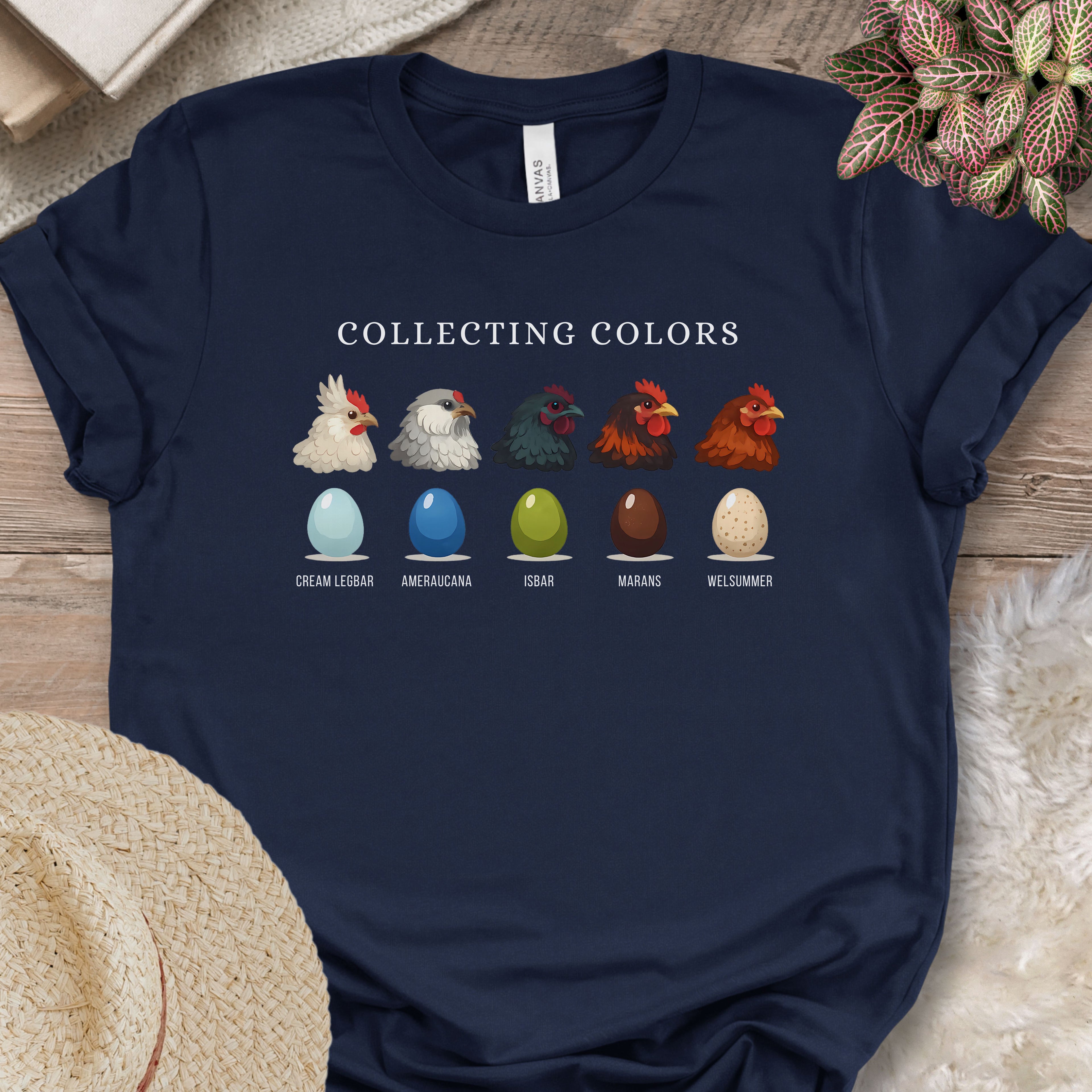 Colorful Farm Fresh Egg Chart Tee