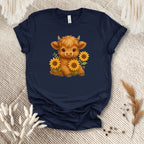 Sunflowers Cow Tee