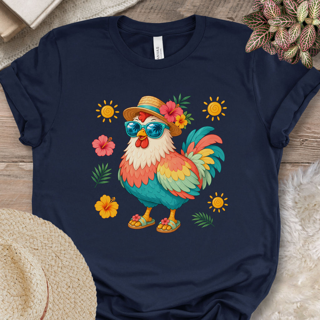Tropical Chicken Summer Vibes T-Shirt