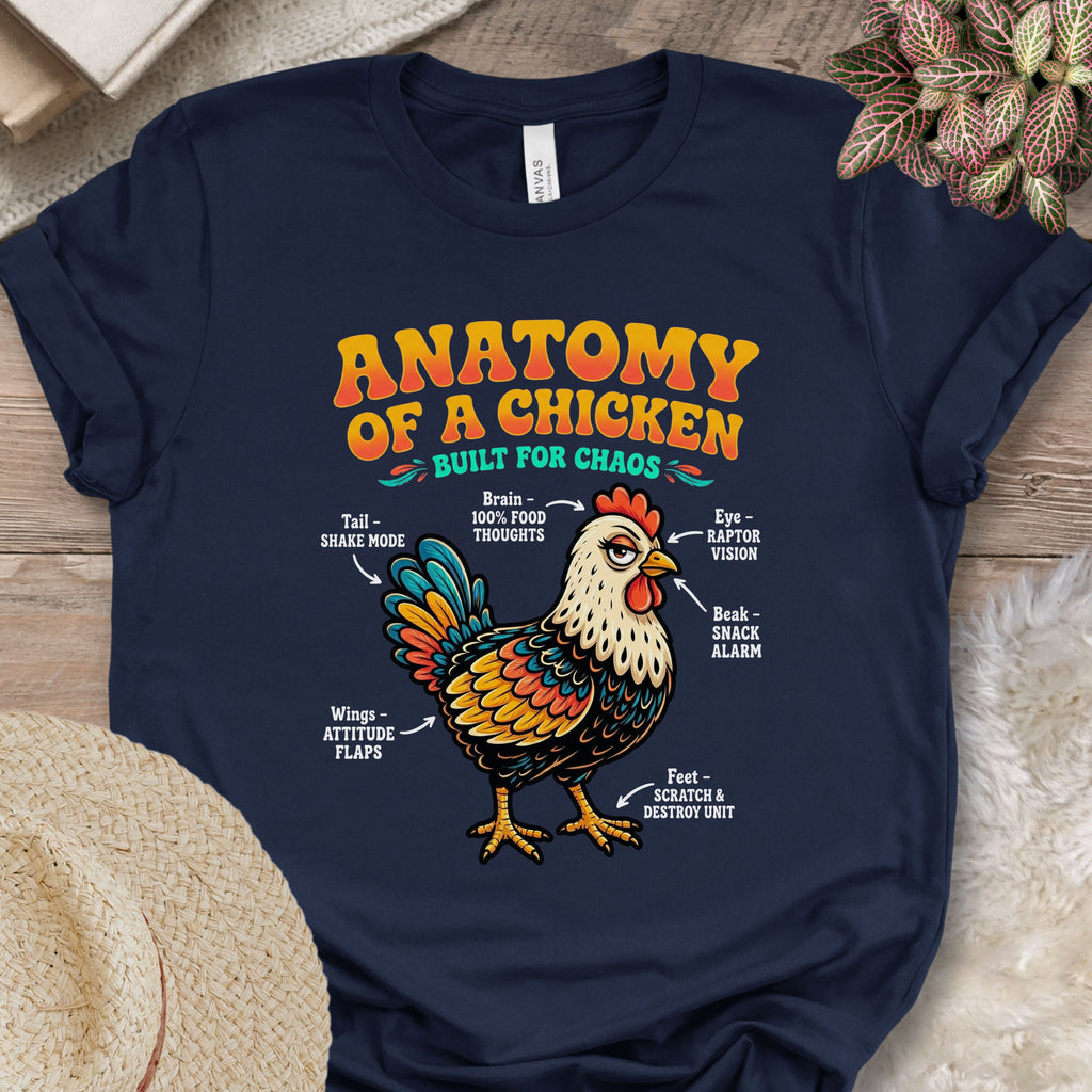Chicken Chaos Anatomy Graphic Tee