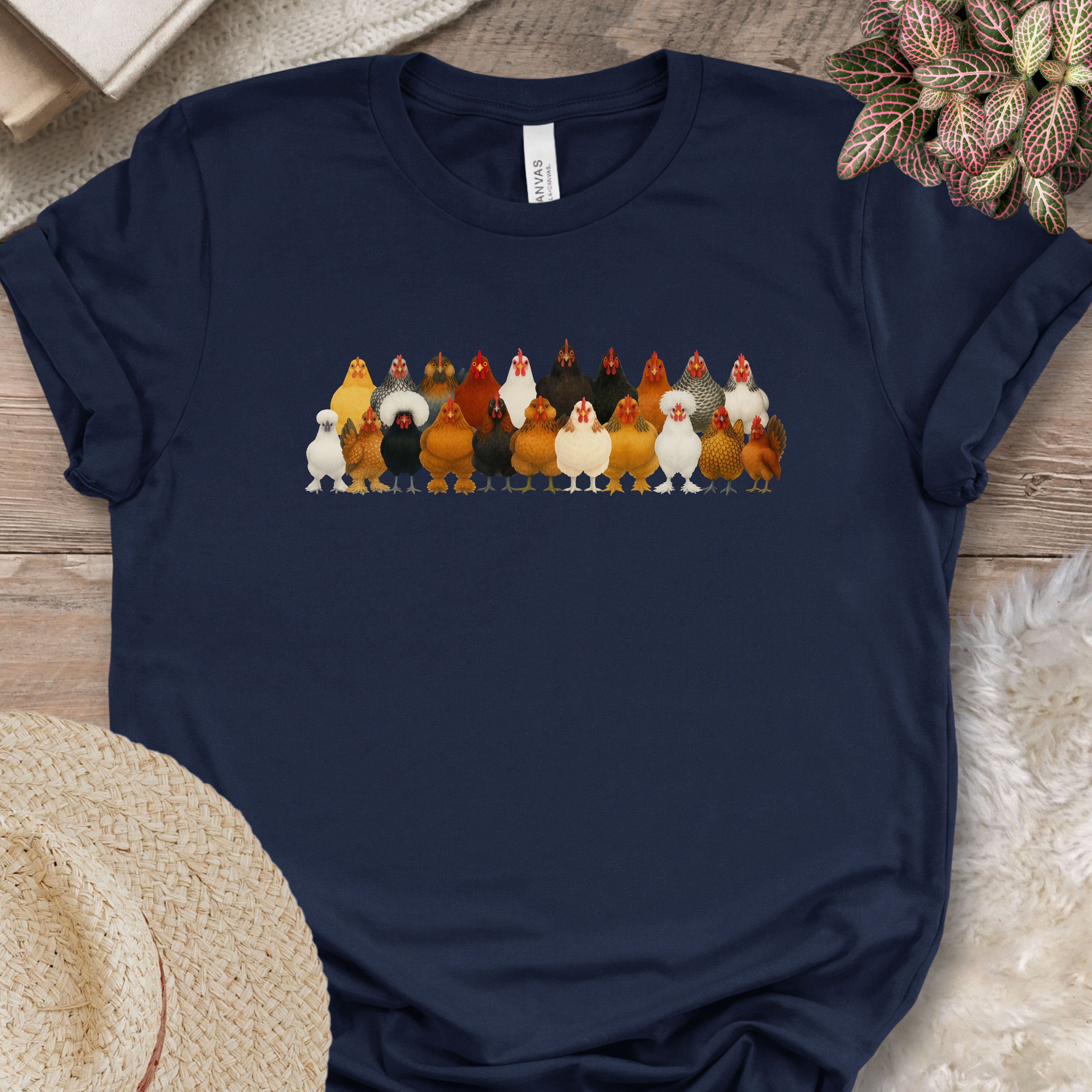 Popular Chicken Breeds Lineup T-Shirt