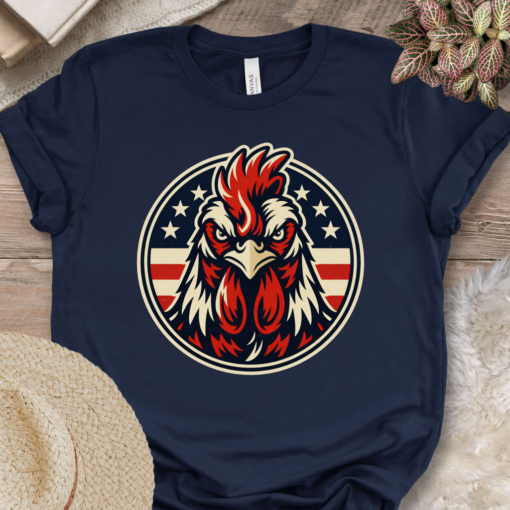 Patriotic Rooster Americana T-Shirt