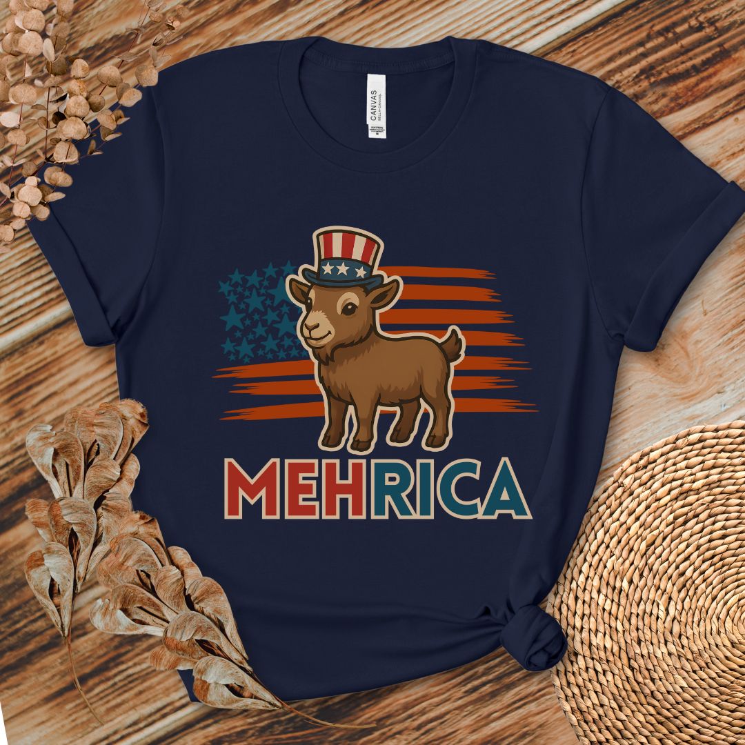 MehRica Patriotic Goat Tee