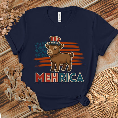 MehRica Patriotic Goat Tee