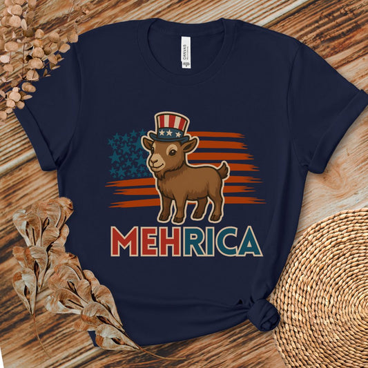 MehRica Patriotic Goat Tee
