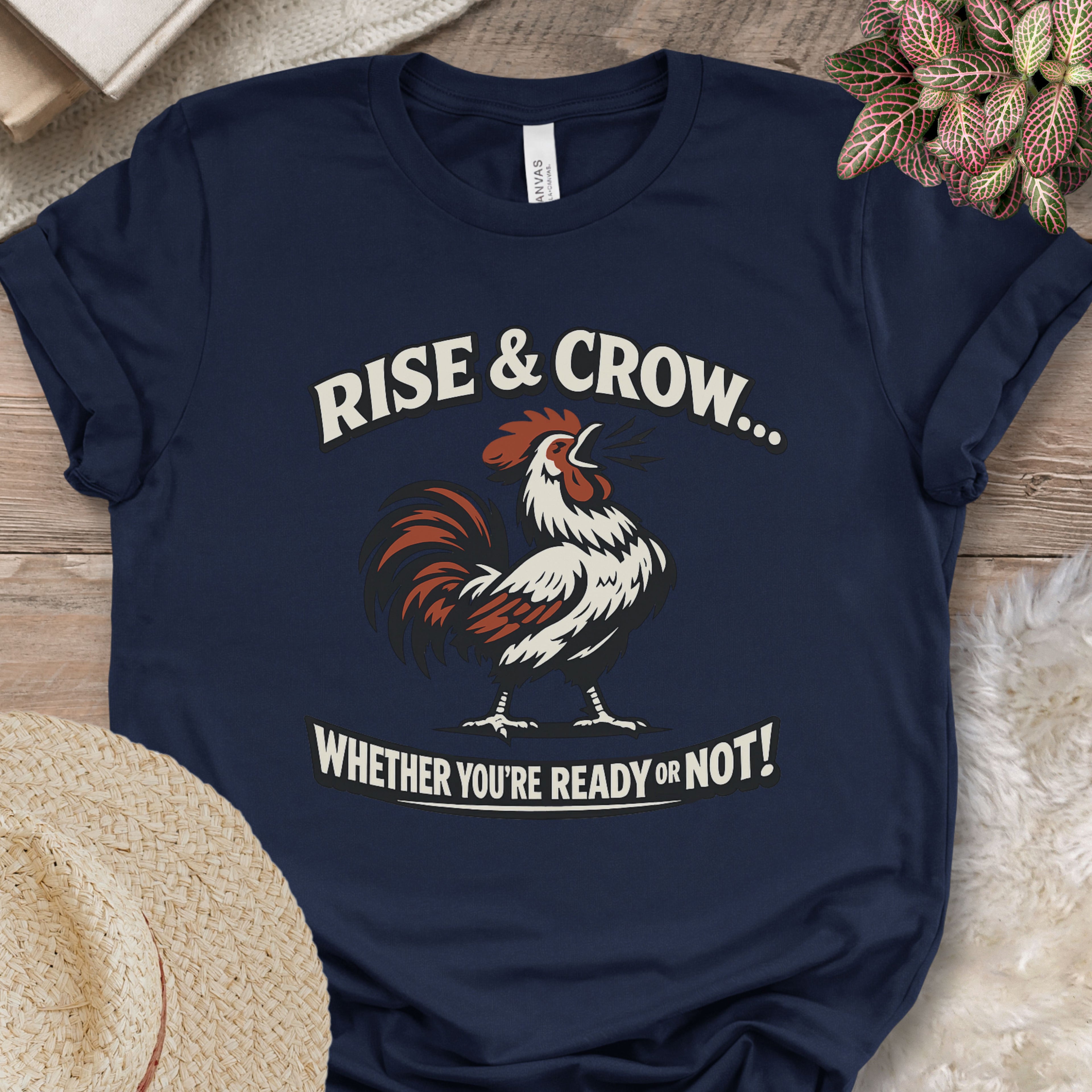 Vintage Rooster Morning Farm Shirt
