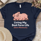 Funny Pig Farm Life Reality Tee