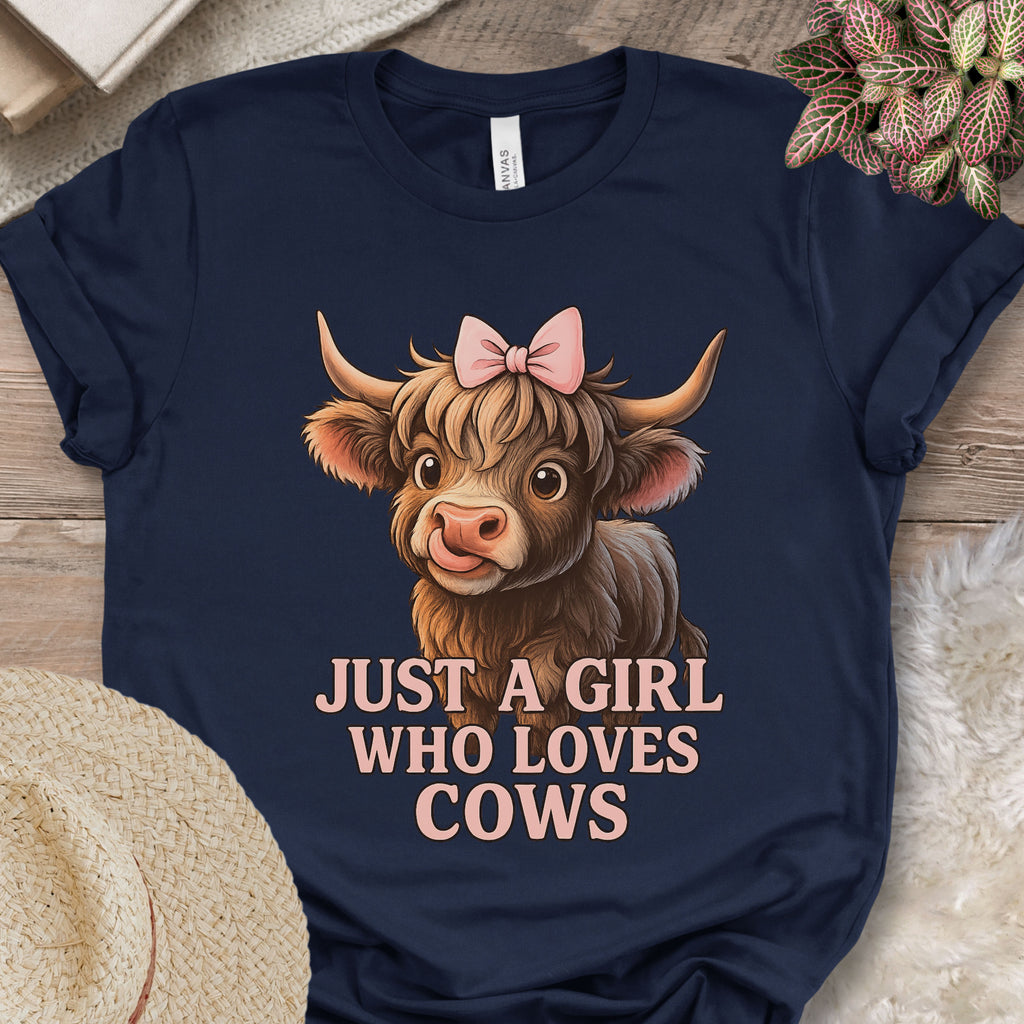 Just a Girl Who Loves Cows Tee