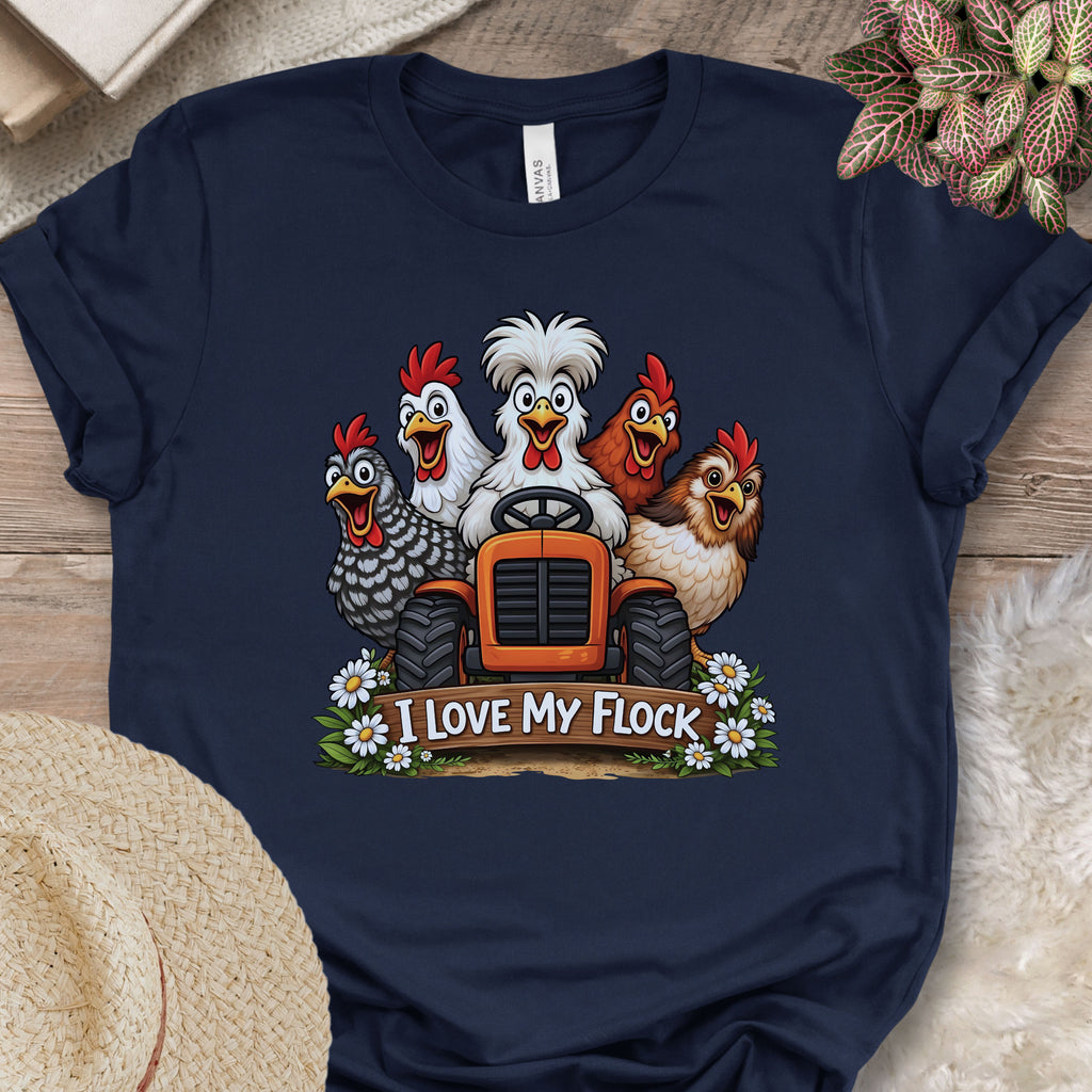 Tractor Chicken Flock Tee