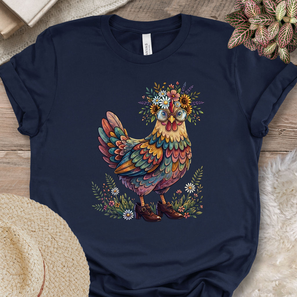 Colorful Chicken Art T-Shirt