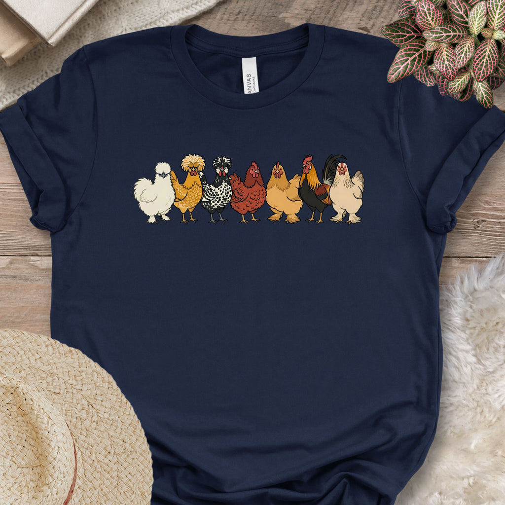 Backyard Chicken Variety Lineup T-Shirt