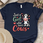 Just a Girl Who Loves Cows Kawaii Tee