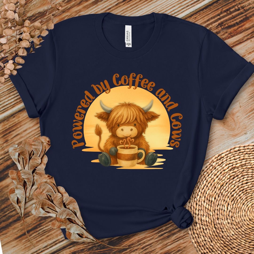 Powered by Coffee and Cows Shirt