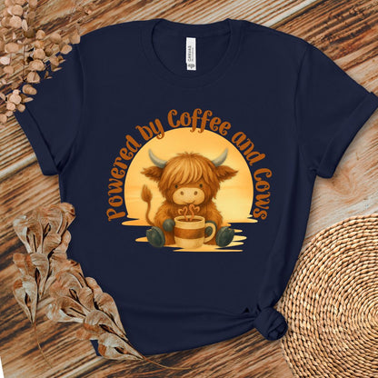 Powered by Coffee and Cows Shirt