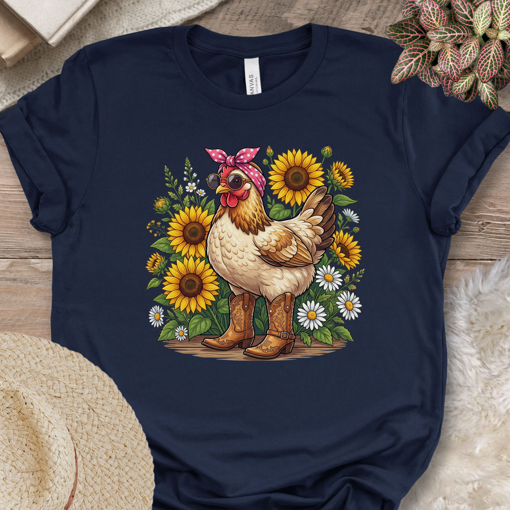 Sunflower Chicken Graphic Shirt
