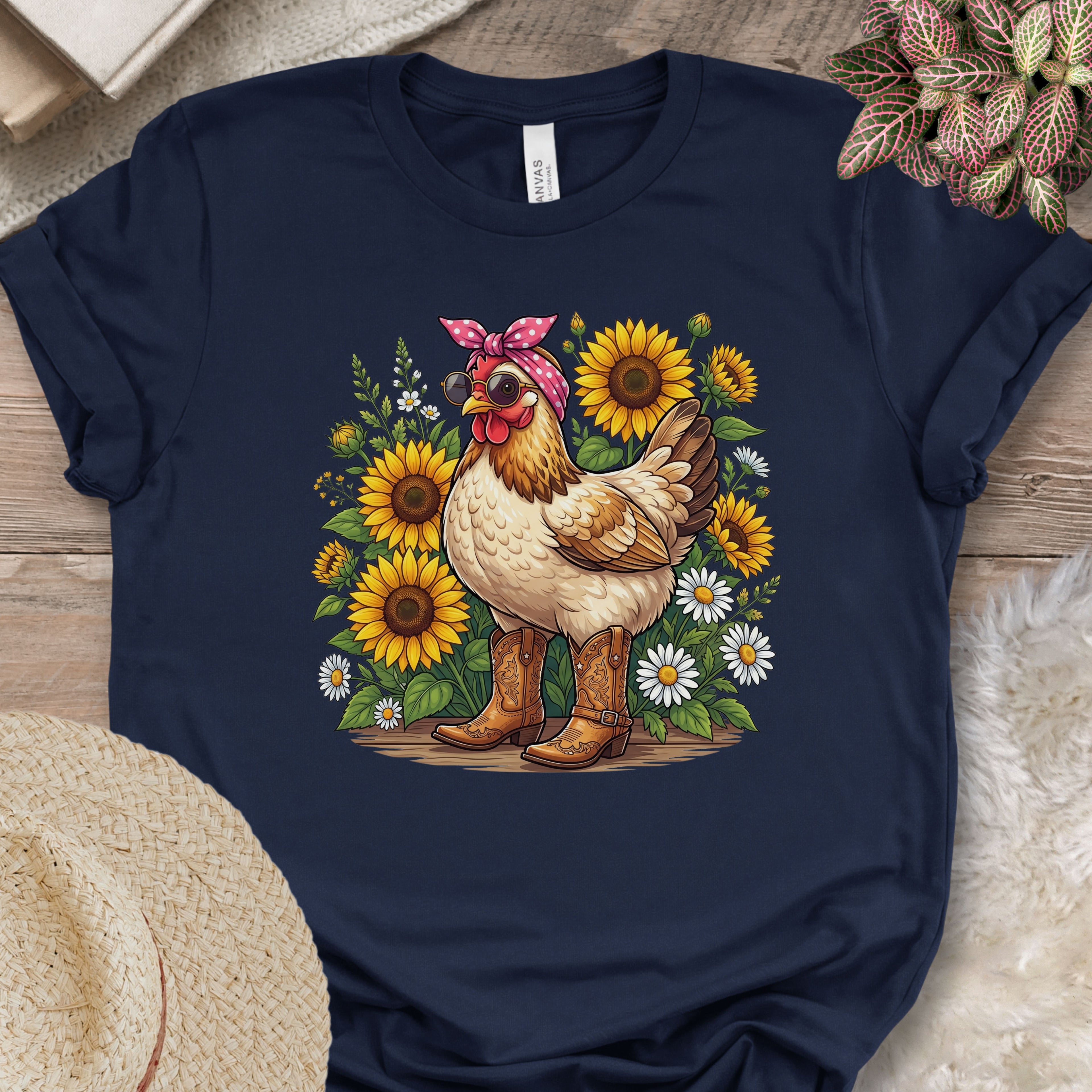 Sunflower Chicken Graphic Shirt