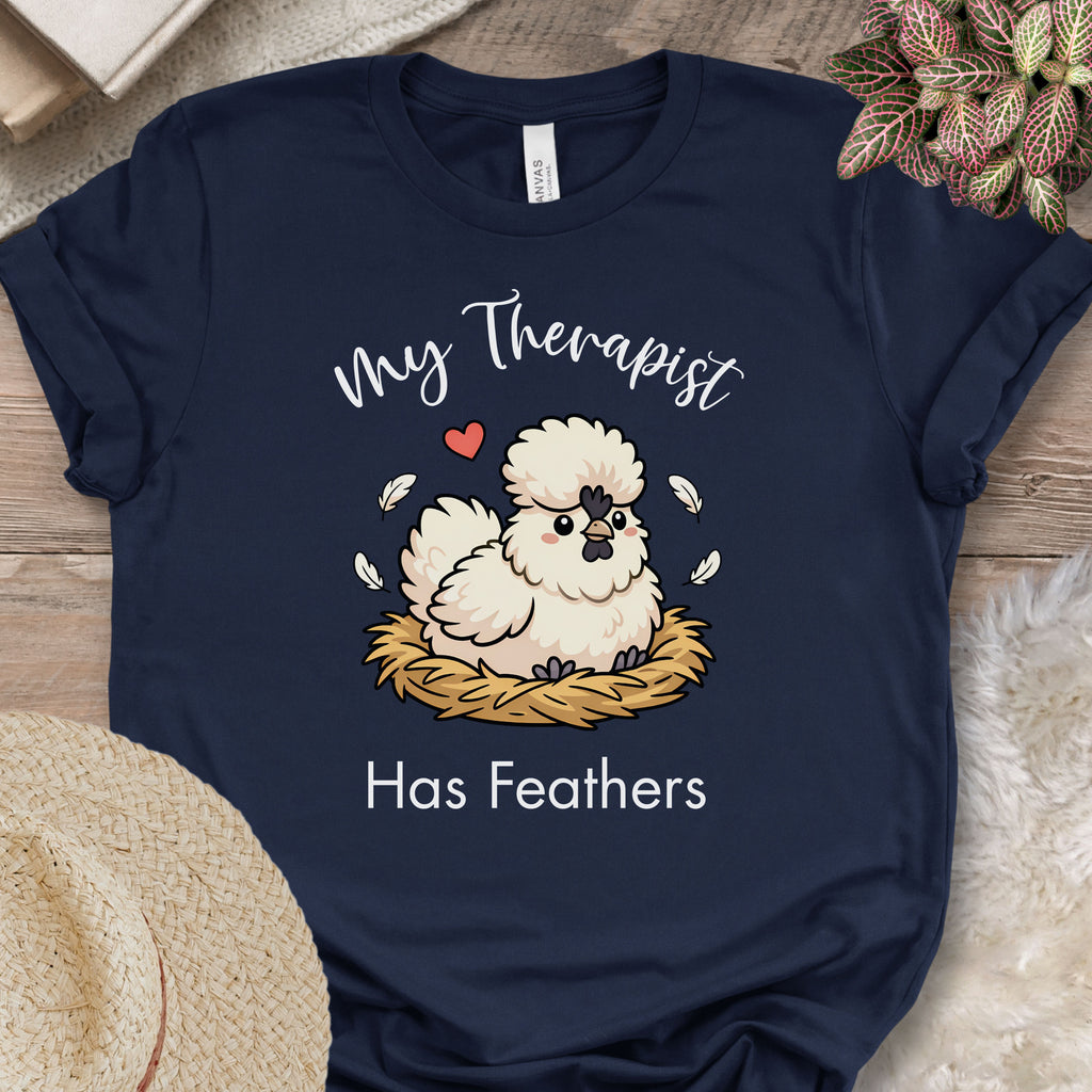 Feathered Therapist Chicken Tee