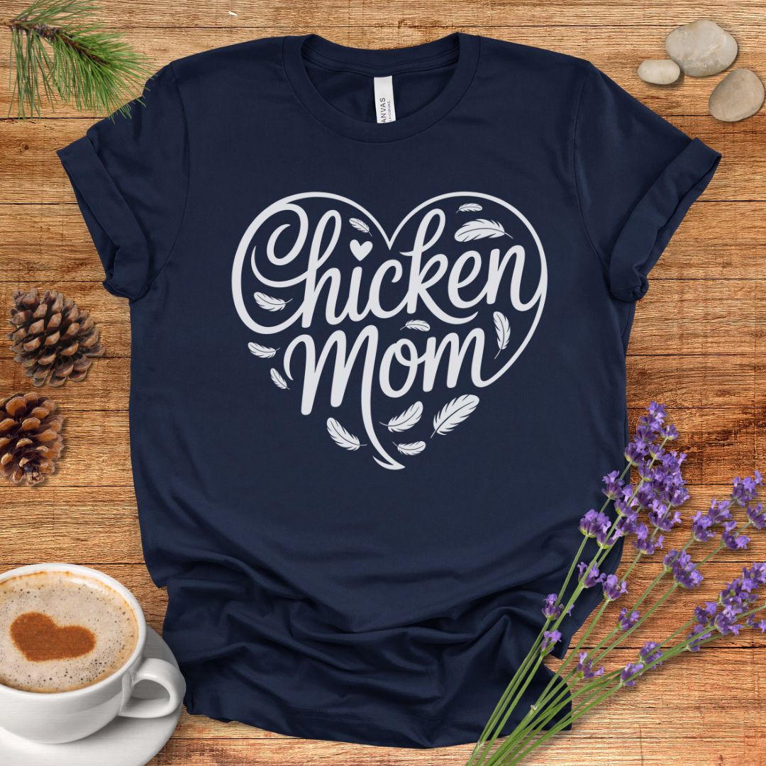 Heart Shaped Chicken Mom Tee
