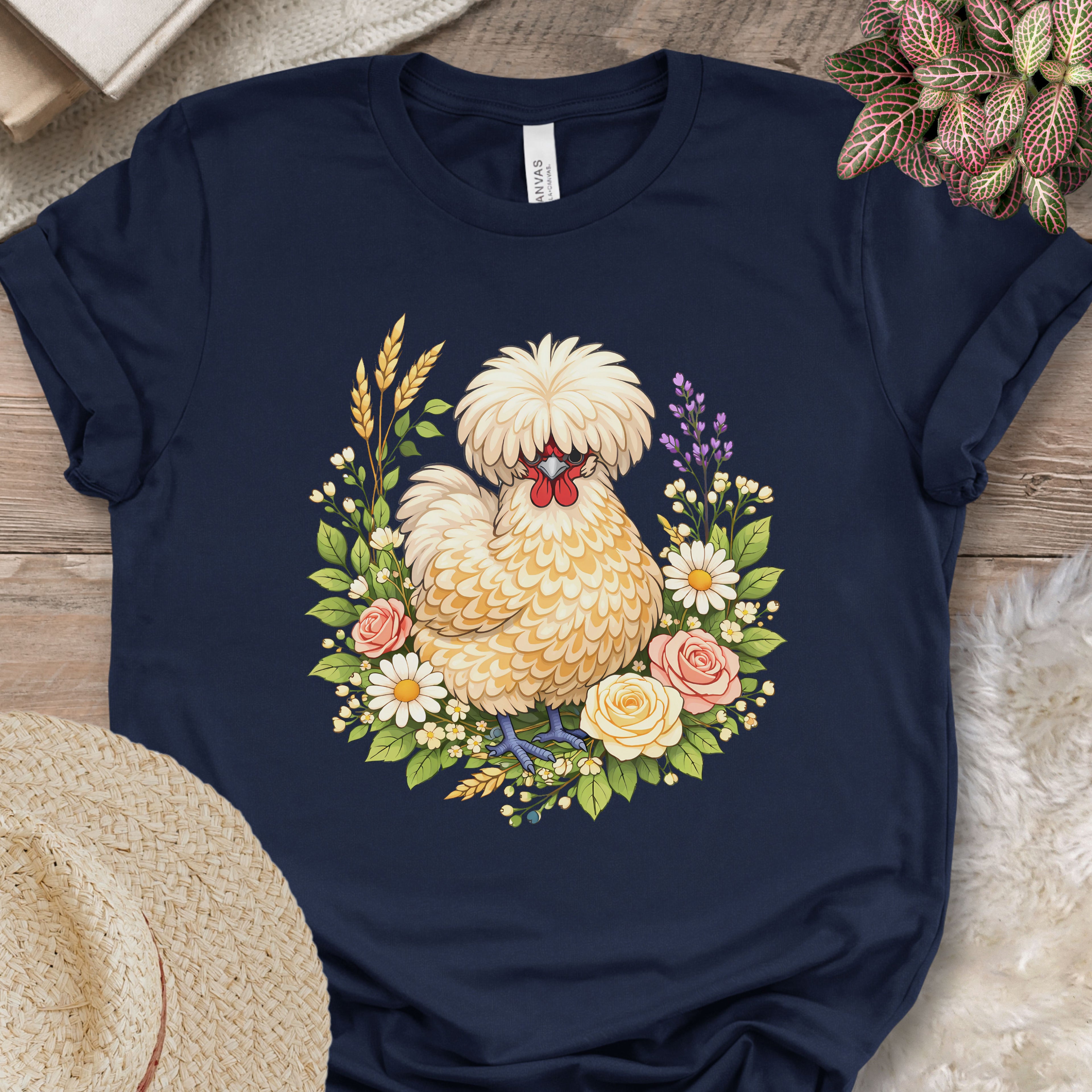 Polish Chicken Floral T-Shirt