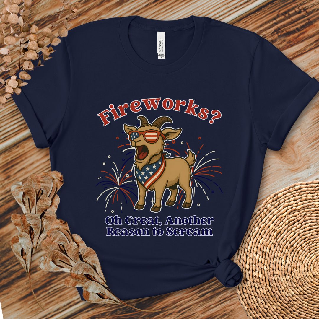 Fireworks Scream Goat Tee