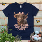 Kids "Just a Girl Who Loves Cows" Tee